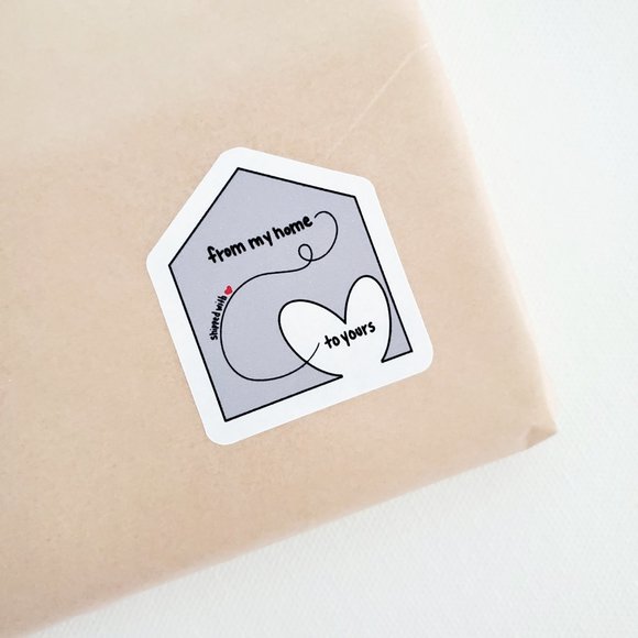 LB065 STICKERS Custom Poshmark Stickers Shipped with Love Shipping Supplies Mail - Picture 9 of 9